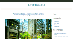 Desktop Screenshot of listingsontario.ca