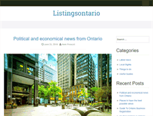 Tablet Screenshot of listingsontario.ca